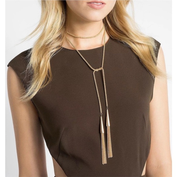 Kendra Scott Gold Tassel Convertible Necklace - Picture 4 of 7